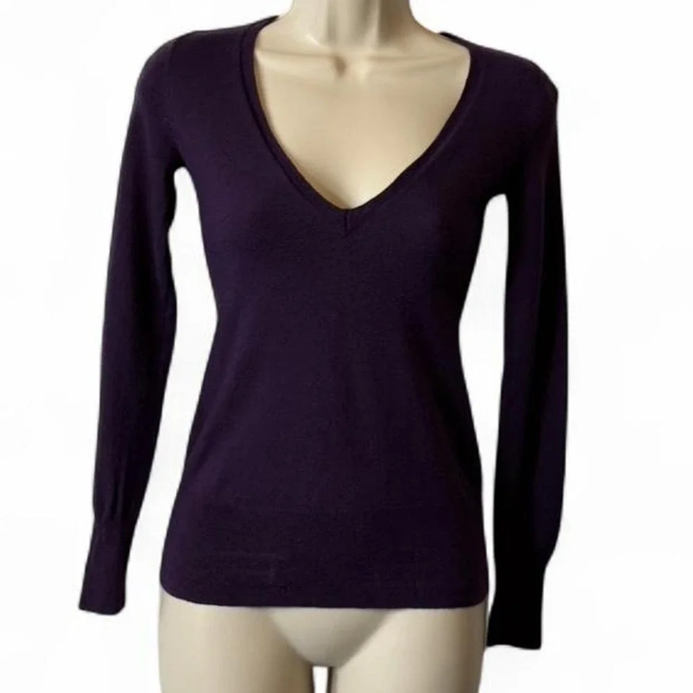 Vintage The Limited Purple‎ Merino Wool Sweater